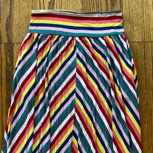 KICKEE multi colored maxi skirt.